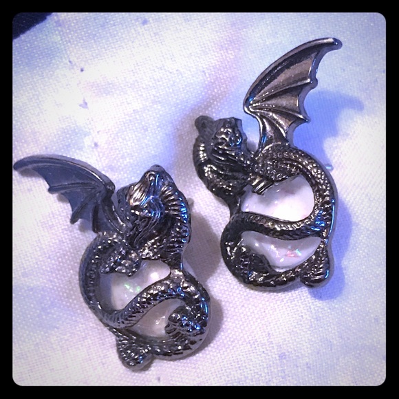 Hot Topic Jewelry - 🖤Dragon Opal Earrings🖤